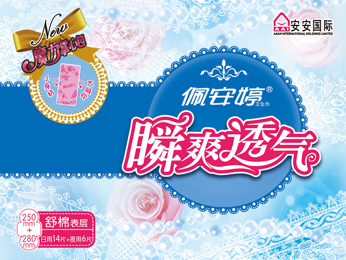 瞬爽透氣 直條包20片日夜舒棉組合裝PT04205