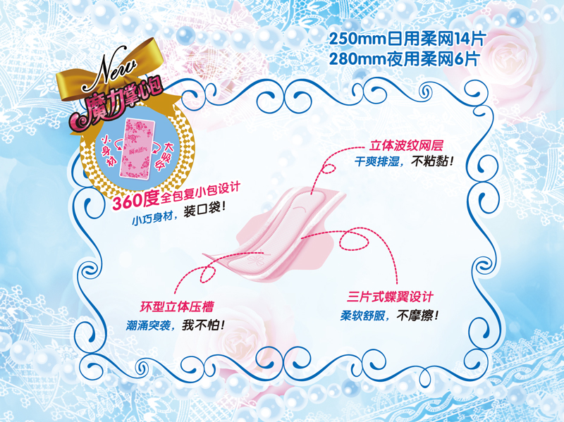 瞬爽透氣 直條包20片日夜柔網(wǎng)組合裝PT04206