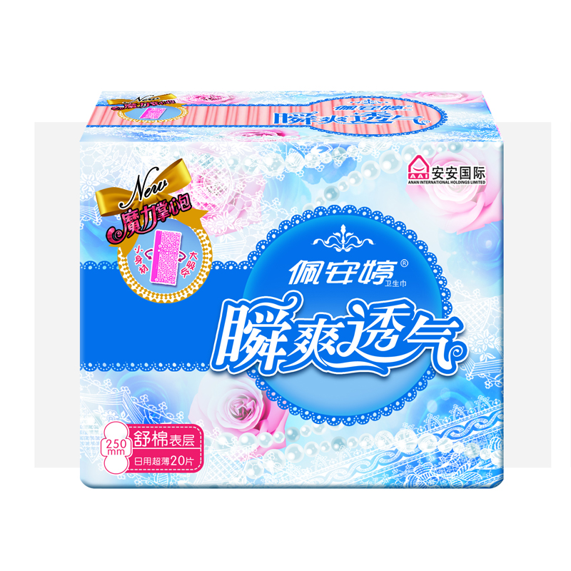 瞬爽透氣直條包20片日用舒棉衛(wèi)生巾PT01077 瞬爽透氣直條包20片日用舒棉衛(wèi)生巾PT01077